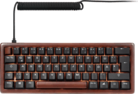 Sharkoon Skiller SGK50 S4 Gen2 Wood PBT Mechanikus Vezetékes Billentyűzet DE - Barna/Fekete