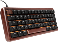 Sharkoon Skiller SGK50 S4 Gen2 Wood PBT Mechanikus Vezetékes Billentyűzet DE - Barna/Fekete