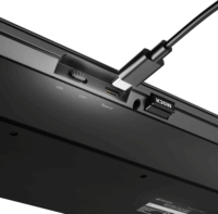 Sharkoon OfficePal K30W Wireless Gumibevonatos Slim Billentyűzet DE - Fekete