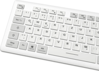 Sharkoon OfficePal K30W Wireless Gumibevonatos Slim Billentyűzet DE - Fehér/Szürke