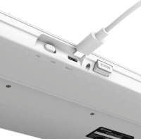 Sharkoon OfficePal K30W Wireless Gumibevonatos Slim Billentyűzet DE - Fehér/Szürke