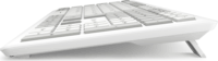 Sharkoon OfficePal K30W Wireless Gumibevonatos Slim Billentyűzet DE - Fehér/Szürke