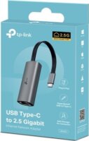 TP-Link UE302C USB-C apa - RJ45 anya Ethernet adapter - Szürke