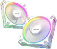Asus MR120 Prime 120mm PWM ARGB Rendszerhűtő ventilátor - Fehér