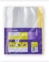Nebulo A4 Sima 70 Mikron Ragasztócsíkos füzet- és könyvborító (10 db / csomag) - Átlátszó