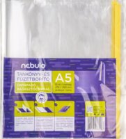 Nebulo A5 Sima 65 Mikron Ragasztócsíkos füzet- és könyvborító (10 db / csomag) - Átlátszó