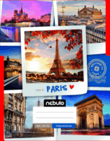 Nebuló Ország-város 80 lapos A4 Négyzetrácsos füzet - Többféle