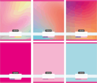 Nebuló Monochrome és Gradient A4 80 lapos Vonalas füzet - Többféle