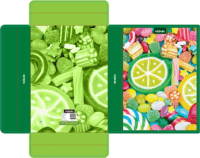 Nebulo Candy A4 hullámkarton füzetbox - Mintás