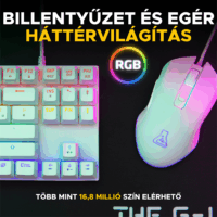 The G-Lab Hydrogen Gaming Kit Vezetékes Egér + Billentyűzet HUN - Fehér