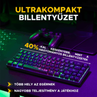 The G-Lab Hydrogen Gaming Kit Vezetékes Egér + Billentyűzet HUN - Fekete