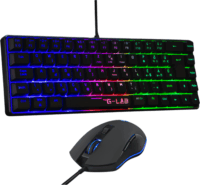 The G-Lab Hydrogen Gaming Kit Vezetékes Egér + Billentyűzet HUN - Fekete