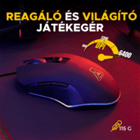 The G-Lab Hydrogen Gaming Kit Vezetékes Egér + Billentyűzet HUN - Fekete