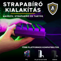 The G-Lab Hydrogen Vezetékes Gamer Billentyűzet HUN - Fekete