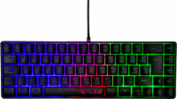 The G-Lab Hydrogen Vezetékes Gamer Billentyűzet HUN - Fekete