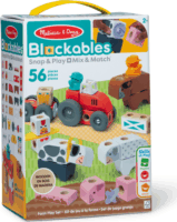 Spin Master 6074894 Melissa & Doug - Blokkokból álló parasztudvar Építőjáték