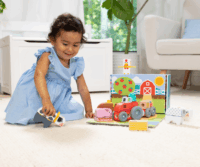 Spin Master 6074894 Melissa & Doug - Blokkokból álló parasztudvar Építőjáték