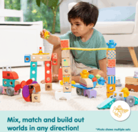 Spin Master 6074894 Melissa & Doug - Blokkokból álló parasztudvar Építőjáték