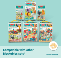 Spin Master 6074901 Melissa & Doug - Blokkokból álló város Építőjáték