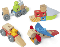 Spin Master 6074902 Melissa & Doug - Blokkokból álló járművek Építőjáték