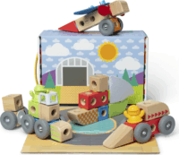 Spin Master 6074902 Melissa & Doug - Blokkokból álló járművek Építőjáték