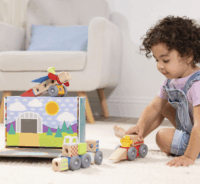 Spin Master 6074902 Melissa & Doug - Blokkokból álló járművek Építőjáték