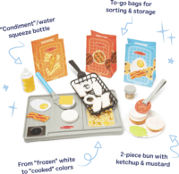 Spin Master 6074893 Melissa & Doug - Water Wow Grillező konyhai szett