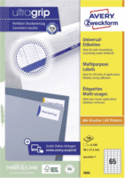 Avery Zweckform 38 x 21,2mm Címke tintasugaras és lézer nyomtatóhoz (6500 db / csomag)
