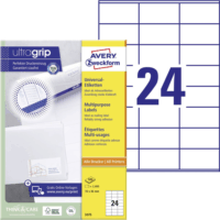 Avery Zweckform 70 x 36mm Címke tintasugaras és lézer nyomtatóhoz (2400 db / csomag)