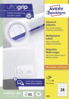 Avery Zweckform 70 x 36mm Címke tintasugaras és lézer nyomtatóhoz (2400 db / csomag)