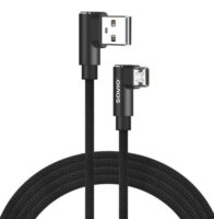 Savio CL-161 USB A - Micro USB Öszekötő Kábel 1m - Fekete