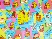 Blue Orange Vízálló cica pizza taco gida sajt Party kártyajáték