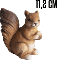 Iris kerámia mókus őszi lakásdekoráció 11,2cm - világos barna