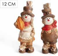 Iris kerámia madárijesztő tökkel őszi lakásdekoráció figura 12cm - Többféle