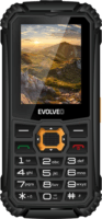 Evolveo Strongphone Q1 32/32MB 2G Dual SIM Vízálló Nyomógombos Mobiltelefon - Fekete/Narancssárga