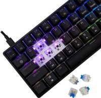 White Shark SHINOBI 2 Blue Switch Vezetékes Mechanikus Gamer RGB Billentyűzet HUN - Fekete