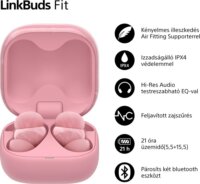 Sony WF-LS910N Linkbuds Fit Fülhallgató Headset Töltőtokban - Rózsaszín