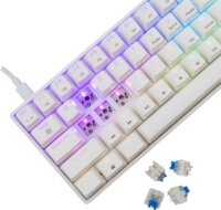 White Shark SHINOBI 2 Blue Switch Vezetékes Mechanikus Gamer RGB Billentyűzet HUN - Fehér