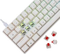 White Shark SHINOBI 2 Red Switch Vezetékes Mechanikus Gamer RGB Billentyűzet HUN - Fehér