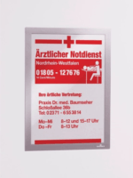 Durable Duraframe A4 Két darabos Öntapadó Információs tábla - Ezüst