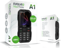 Evolveo MaxPhone A1 Nyomógombos Mobiltelefon - Fekete