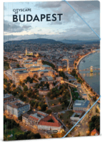 Ars Una Cityscape-Budapest A4 Gumis mappa - Mintás