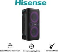 Hisense Party Storm Bluetooth Hordozható Party hangszóró 300W - Fekete