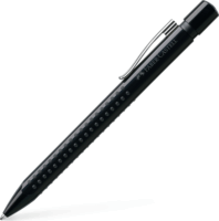 Faber-Castell Grip 2010 Harmónia Nyomógombos Golyóstoll (Fekete tinta / XB) - Fekete