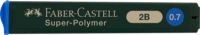 Faber-Castell Super-Polymer 0,7 mm 2B Nyomósirón betét (12 szál / tubus)