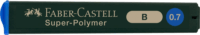 Faber-Castell Super-Polymer 0,7 mm B nyomósirón betét (12 szál / tubus)