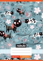 Nebulo Cuki minták II 32 lapos A5 27-32 tűzött négyzetrácsos füzet - Többféle