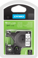 Dymo (16958 D1) 19 mm / 3,5 m Feliratozógép szalag - Fehér alapon fekete
