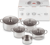 Le Creuset Plus Rozsdamentes acél főzőedény készlet - Inox (5 részes)