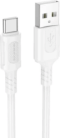 Borofone BX111 Feliz USB-A apa - USB Type-C apa 2.0 Adat és töltőkábel 1m - Fehér